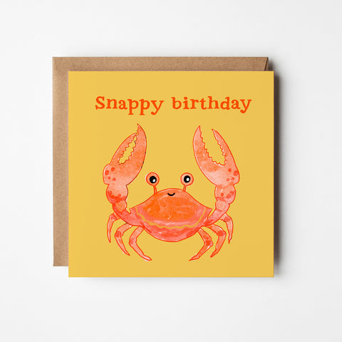 Snappy Birthday - blank greetings card