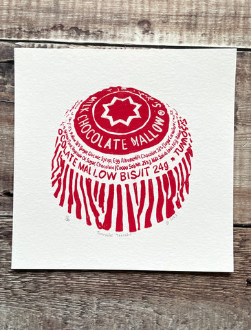 Tunnocks Teacake, limited-edition, Giclee print