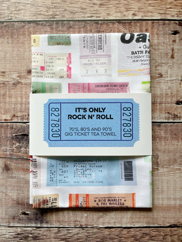 It's Only Rock n' Roll - tea towel