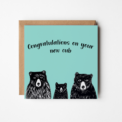 NEW CUB - Blank Greetings card